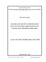 Giải thuật di truyền và phương pháp lập luận xấp xỉ dựa trên đại số gia tử giải bài toán mô hình đa điều kiện