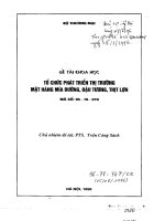 Tổ chức phát triển thị trường mặt hàng mía đường, đậu tương, thịt lợn