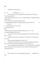 Đề thi Hóa phân tích