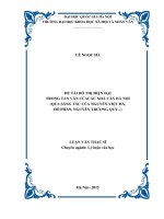 Đề tài đô thị hiện đại trong tản văn của các nhà văn hà nội (qua sáng tác của nguyễn việt hà, đõ phấn, nguyễn trương quý 