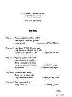 Chương trình KC 09 đề tài KC 09 04 gồm 12 đề tài nghiên cứu