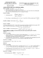 Đề thi thử đại học khối A , A1 , B , D môn toán năm 2012 đề số 109