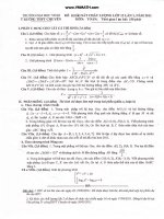 Đề thi thử đại học khối A , A1 , B , D môn toán năm 2012 đề số 106