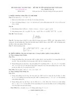 Đề thi thử đại học khối A , A1 , B , D môn toán năm 2012 đề số 95