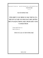 Tổng hợp và xác định các đặc trưng của một số vật liệu sắt polysaccarit, hướng đến ứng dụng trong thực phẩm chức năng và dược phẩm (TT)