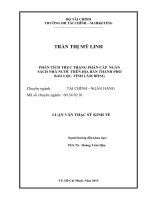 Phân tích thực trạng phân cấp quản lý ngân sách nhà nước trên địa bàn thành phố bảo lộc, tỉnh lâm đồng 
