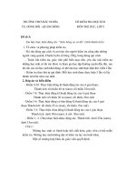 Đề thi lớp 9 học kì 2 môn thể dục đề số 6