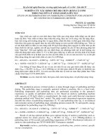 NGHIÊN cứu xác ĐỊNH CHẾ độ CHẦN (hấp) cá cơm THEO NGUYÊN lý CHẦN (hấp) LIÊN tục 