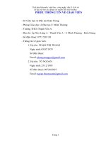 Chủ đề tích hợp dạy bài tác động của con người đến môi trường sinh học 9