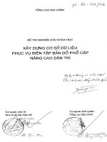 Xây dựng cơ sở dữ liệu phục vụ biên tập bản đồ phổ cập nâng cao dân trí