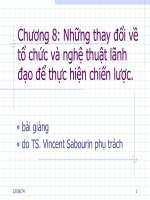 Những Thay Đổi Về Tổ Chức Và Nghệ Thuật Lãnh Đạo Để Thực Hiện Chiến Lược