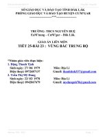 giáo án liên môn địa lí 9