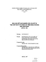 Địa chất đệ tứ và đánh giá tiềm năng khoáng sản liên quan