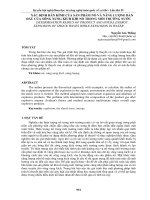 XÁC ĐỊNH bán KÍNH của sản PHẨM nổ và NĂNG LƯỢNG BAN đầu của SÓNG XUNG KÍCH KHI nổ TRONG môi TRƯỜNG nước 