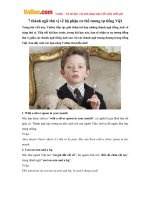 7 thành ngữ thú vị về bộ phận cơ thể tương tự tiếng Việt