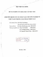 chuyển dịch cơ cấu đào tạo chuyên nghiệp ở việt nam trong giai đoạn hiện nay