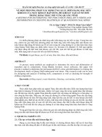 VỀ một PHƯƠNG PHÁP xác ĐỊNH ỨNG SUẤT, BIẾN DẠNG đầu mũi KHOAN của máy KHOAN đập DÙNG để KHOAN tạo lỗ nổ mìn TRONG KHAI THÁC mỏ VÙNG QUẢNG NINH 