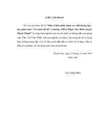 Một số biện pháp nâng cao chất lượng dạy  học phân môn “Vẽ tranh đề tài” ở trường THCS Phạm Văn Hinh, huyện Thạch Thành