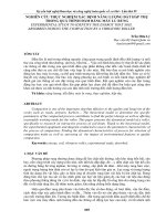 NGHIÊN cứu THỰC NGHIỆM xác ĐỊNH NĂNG LƯỢNG đất hấp THỤ TRONG QUÁ TRÌNH đầm BẰNG máy LU RUNG 