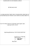 Các biện pháp phát triển trung tâm bồi dưỡng chính trị cấp huyện trên địa bàn tỉnh bắc giang trong giai đoạn hiện nay 