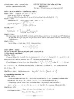 Đề thi thử đại học khối A , A1 , B , D môn toán năm 2012 đề số 198