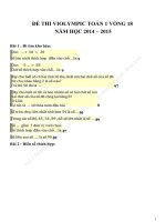 Đề thi violympic toán 1 năm học 2014   2015 đề số 19 