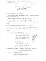 Đề thi thử đại học khối C , D môn văn năm 2012 đề số 131