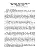 KẾ HOẠCH DẠY HỌC THEO ĐỊNH HƯỚNG  PHÁT TRIỂN NĂNG LỰC HỌC SINH MÔN NGỮ VĂN 7 CHỦ ĐỀ : THƠ HIỆN ĐẠI VIỆT NAM