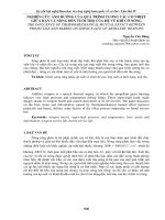 NGHIÊN cứu ẢNH HƯỞNG của QUÁ TRÌNH TƯƠNG tác cơ NHIỆT GIỮA đạn và NÒNG đến TUỔI THỌ của hệ vũ KHÍ có NÒNG 