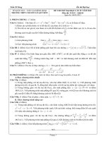 Đề thi thử đại học khối A , A1 , B , D môn toán năm 2012 đề số 201