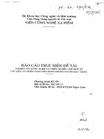 Nghiên cứu công nghệ và thiết bị điều chế một số vật liệu có triển vọng ứng dụng trong ngành hạt nhân