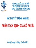 Thuyết trình phân tích định giá cổ phiếu 