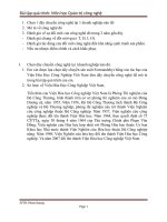 Bài tập quá trình môn học quản trị công nghệ