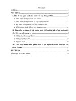 Tìm hiểu nội dungcủa chế độ chi ngân sách về xây dựng cơ bản, đánh giá thực tiễn áp dụng vàđề xuất các giải pháp hoàn thiện pháp luật về ngân sách cho lĩnh vực xây dựng cơ bản ở Việt Nam