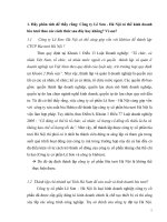 Thủ tục thành lập công ty cổ phần Bia tươi Hà Nội