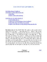 CÁC CĂN CỨ XÁC LẬP NGHĨA VỤ