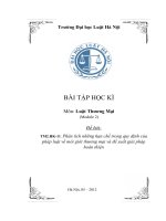 Phân tích những hạn chế trong quy định củapháp luật về môi giới thương mại và đề xuất giải pháp hoàn thiện