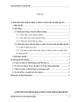 Bài tập lớn học kỳ môn luật lao động