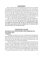 VỤ VIỆC LIÊN QUAN ĐẾN HÀNH VI XÂM PHẠM QUYỀN SỞ HỮU CÔNG NGHIỆP ĐỐI VỚI TÊN THƯƠNG MẠI VÀ QUAN ĐIỂM CỦA NHÓM VỀ HƯỚNG GIẢI QUYẾT: