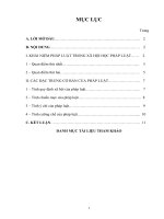 Phân tích khái niệm pháp luật, các đặc trưng cơ bản của phápluật theo quan điểm của xã hội học pháp luật