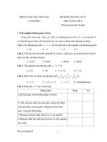 Đề thi lớp 8 học kì 2 môn toán đề số 12