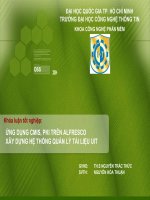 Ứng dụng CMIS, PKI trên ALFRESCO xây dựng hệ thống quản lý tài liệu UIT