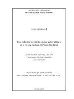 Hoàn thiện công tác trích lập, sử dụng quỹ dự phòng và xử lý rủi ro tại Agribank Bắc Hà Nội - 2015