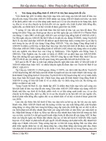 Nội dung xây dựng khu vực kinh tế cạnh tranh cao của ASEAN