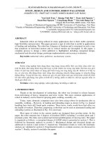 STUDY, DESIGN AND CONTROL ROBOT PALLETIZER   NGHIÊN cứu, THIẾT kế và điều KHIỂN ROBOT gắp HÀNG 