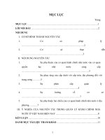 Ý NGHĨA CỦA NGUYÊN TẮC TRONG QUẢN LÝ HÀNH CHÍNH NHÀ NƯỚC Ở VIỆT NAM HIỆN NAY