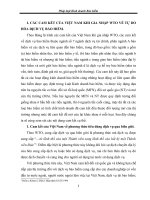 CÁC CAM KẾT CỦA VIỆT NAM KHI GIA NHẬP WTO VỀ TỰ DO HÓA DỊCH VỤ BẢO HIỂM