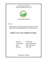 Đánh giá thực trạng môi trường nước Sông Kỳ Cùng đoạn chảy qua thành phố Lạng Sơn - Tỉnh Lạng Sơn
