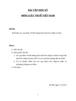 Bình luận các quy định về đối tượng chịu thuế thu nhập cá nhân