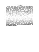 Hoàn thiện hệ thống pháp luật để thực hiện các cam kết về thương mại hàng hoá của Việt nam trong khuôn khổ WTO